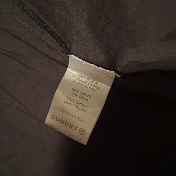 Sundry Evereve The Anywhere Dress Size M Black Tiered Puff Sleeves Pockets - Picture 7 of 8